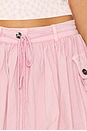 view 6 of 6 Washed Stretch Cotton Mini Bubble Skirt in Bleached Mauve