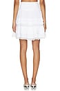 view 4 of 6 Broderie Anglaise Mini Tiered Frill Skirt in Bright White
