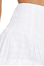 view 6 of 6 Broderie Anglaise Mini Tiered Frill Skirt in Bright White