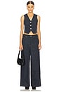 view 4 of 5 Fluffy Denim Waistcoat in Rinse