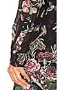 view 5 of 5 Bartlett Georgette Blouse in Black Bouquet