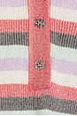 view 5 of 5 Light Sparkle Rib Polo Top in Multicolor
