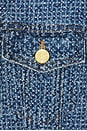 view 5 of 5 Fluffy Denim Fitted Top in Mid Blue Stone