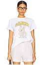 view 1 of 4 Basic Jersey Baby Bun Relaxed T- Shirt in Bright White