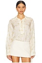 view 1 of 4 x REVOLVE Printed Viscose Habotai Tie String Shirt in Antique White