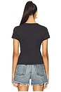 view 3 of 4 Basic Cotton Jersey Poodle Baby Fit T-shirt in Phantom