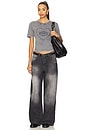 view 4 of 4 Heavy Cotton Jersey Heart Small T-shirt in Phantom