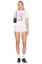 view 4 of 4 Basic Cotton Jersey T-shirt Boots Print in White