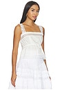 view 2 of 5 Cotton Voile Lace Slip Top in Bright White