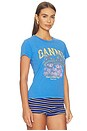 view 2 of 4 T-SHIRT FUTURE HEAVY JERSEY BABY FIT TEDDY MUSHROOM in Strong Blue