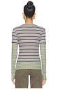 view 4 of 5 Soft Cotton Rib Long Sleeve Double Layer Top in Port Royale