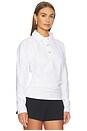 view 2 of 4 Heavy Stretch Jersey Draped Polo in Bright White
