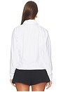 view 4 of 4 Heavy Stretch Jersey Draped Polo in Bright White
