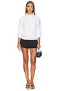 view 5 of 4 Heavy Stretch Jersey Draped Polo in Bright White
