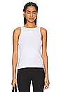 view 1 of 5 Soft Cotton Rib Tank Top in Bright White