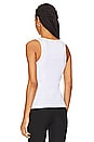 view 3 of 5 Soft Cotton Rib Tank Top in Bright White