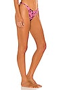 view 2 of 4 Floral Bikini Bottom in Shocking Pink
