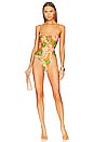 view 1 of 3 MAILLOT DE BAIN 1 PIÈCE HIGH CUT in Vibrant Orange
