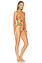 view 2 of 3 MAILLOT DE BAIN 1 PIÈCE HIGH CUT in Vibrant Orange