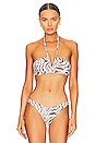view 1 of 4 V-string Bikini Top in Egret