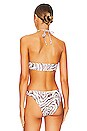 view 3 of 4 V-string Bikini Top in Egret