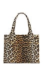 view 2 of 6 Large Easy Shopper Tote in Leopard