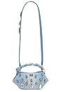 view 1 of 7 Washed Denim Charms Bou Mini Bag in Faded Denim