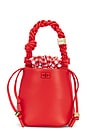 view 1 of 5 Bou Bucket Mini Vichy Pouch in Red Alert