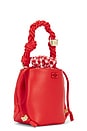 view 3 of 5 Bou Bucket Mini Vichy Pouch in Red Alert