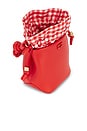 view 4 of 5 Bou Bucket Mini Vichy Pouch in Red Alert