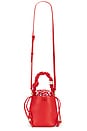 view 5 of 5 Bou Bucket Mini Vichy Pouch in Red Alert