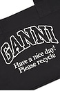 view 6 of 6 Large Easy Shopper Contrasted Logo Bag in Phantom
