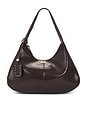 view 1 of 6 Ganni Bou Hobo XXL Croco Bag in Chocolate Fondant