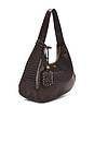 view 3 of 6 Ganni Bou Hobo XXL Croco Bag in Chocolate Fondant