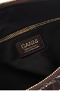 view 5 of 6 Ganni Bou Hobo XXL Croco Bag in Chocolate Fondant