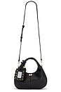 view 1 of 7 BOLSA HOBO PEQUENA GRAINED in Black