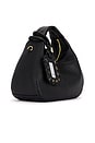view 4 of 7 BOLSA HOBO PEQUENA GRAINED in Black