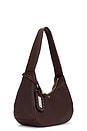 view 3 of 6 Grained Medium Hobo Bag in Chicory Coffee