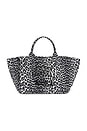 view 1 of 6 Shopper XXL Printed Sequin Tote in Silver