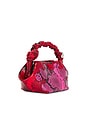view 4 of 5 Bou Mini Snake Bag in Raspberry Rose