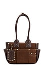 view 1 of 4 Posy Small Recycled Suede Bag in Chicory Coffee