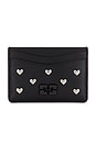 view 1 of 6 Bou Card Holder Hearts Studs in Black