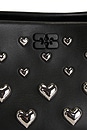 view 7 of 7 Bou Mini Hearts Bag in Black