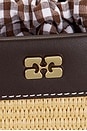 view 7 of 7 Bou Bucket Raphia in Seal Brown