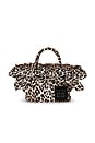 view 2 of 7 Mini Shopper Ruffle Print in Leopard