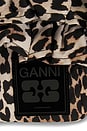 view 7 of 7 Mini Shopper Ruffle Print in Leopard