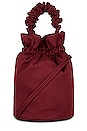 view 1 of 5 SAC OCCASION RUCHED TOP HANDLE in Burgundy