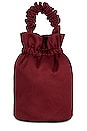 view 2 of 5 SAC OCCASION RUCHED TOP HANDLE in Burgundy