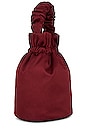 view 3 of 5 SAC OCCASION RUCHED TOP HANDLE in Burgundy