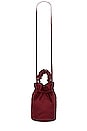 view 5 of 5 SAC OCCASION RUCHED TOP HANDLE in Burgundy